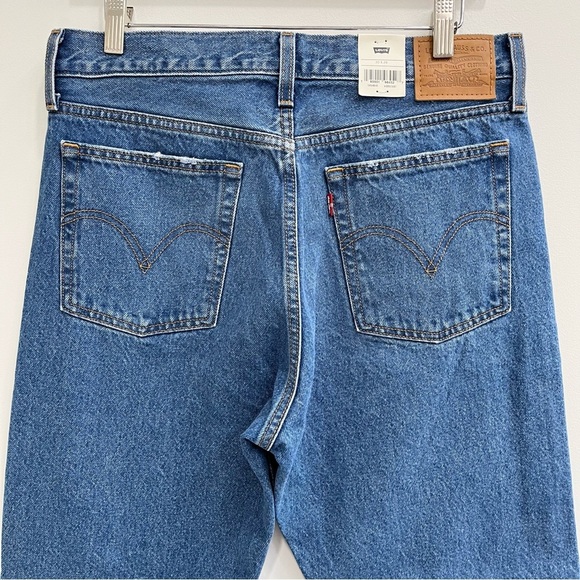 Levi’s Premium Wedgie Straight Leg Jeans High Rise Oxnard Drive Wash 34964-0145 - Picture 7 of 16